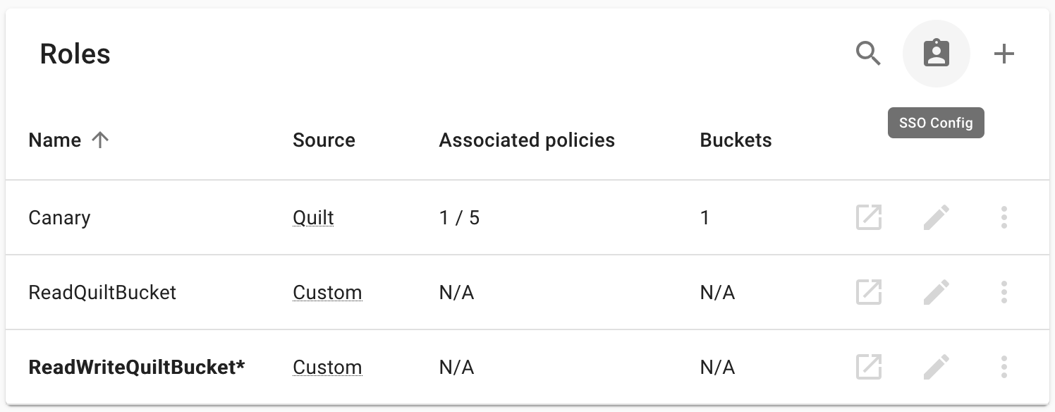 admin UI for setting SSO permissions mapping
