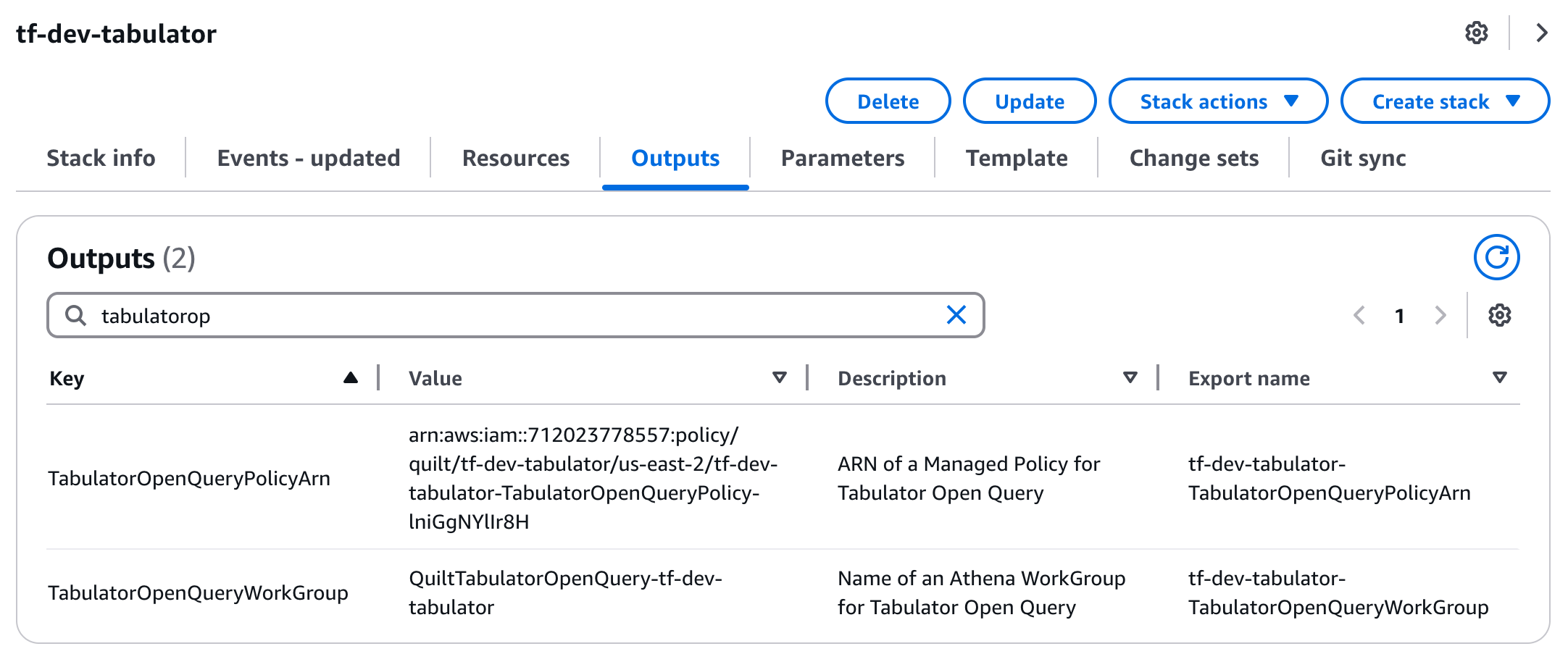 Tabulator Resources