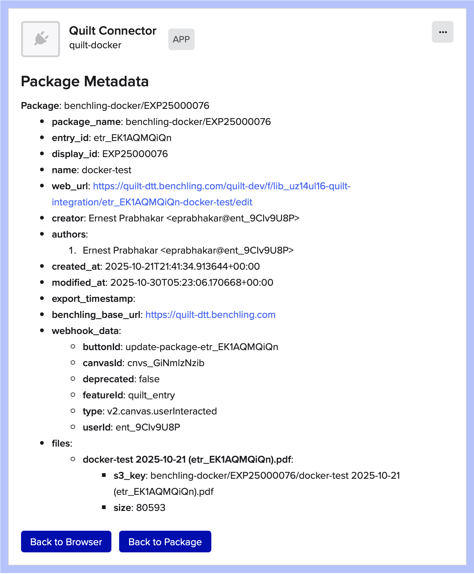 App Canvas - Metadata