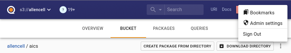 Open bookmarks