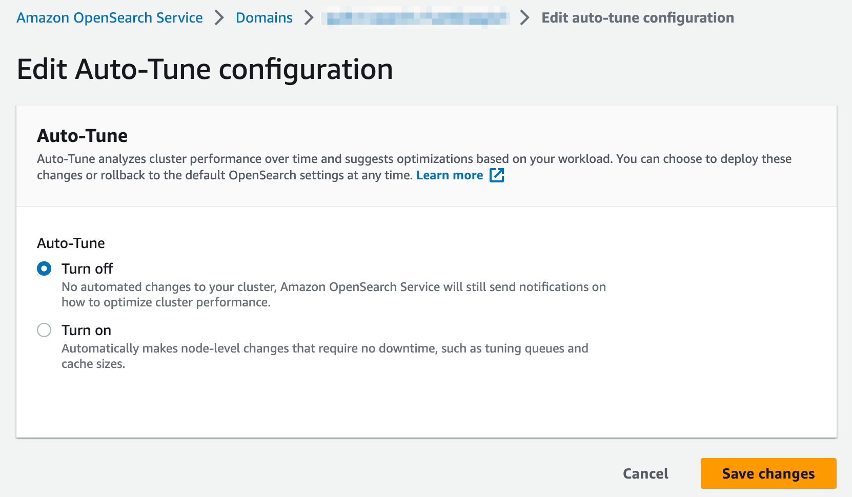 Auto-Tune configuration