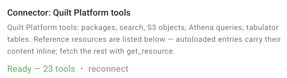 Qurator platform tools connector ready